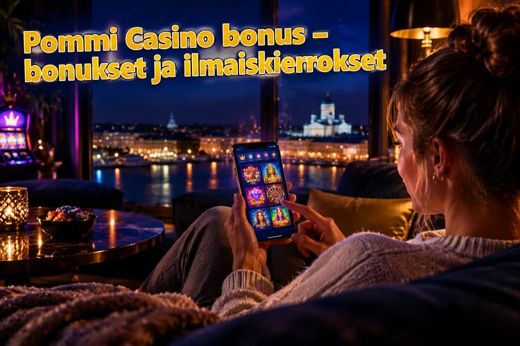 Pommi Casino bonus - bonukset ja ilmaiskierrokset