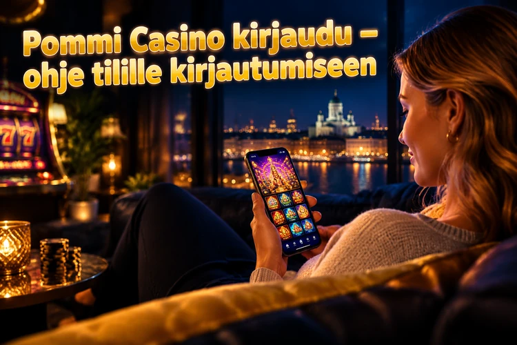 Pommi Casino kirjaudu - ohje tilille kirjautumiseen